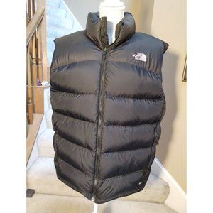 Vintage Men's Size XL The North Face 700 Black Zip Up Puffer Vest